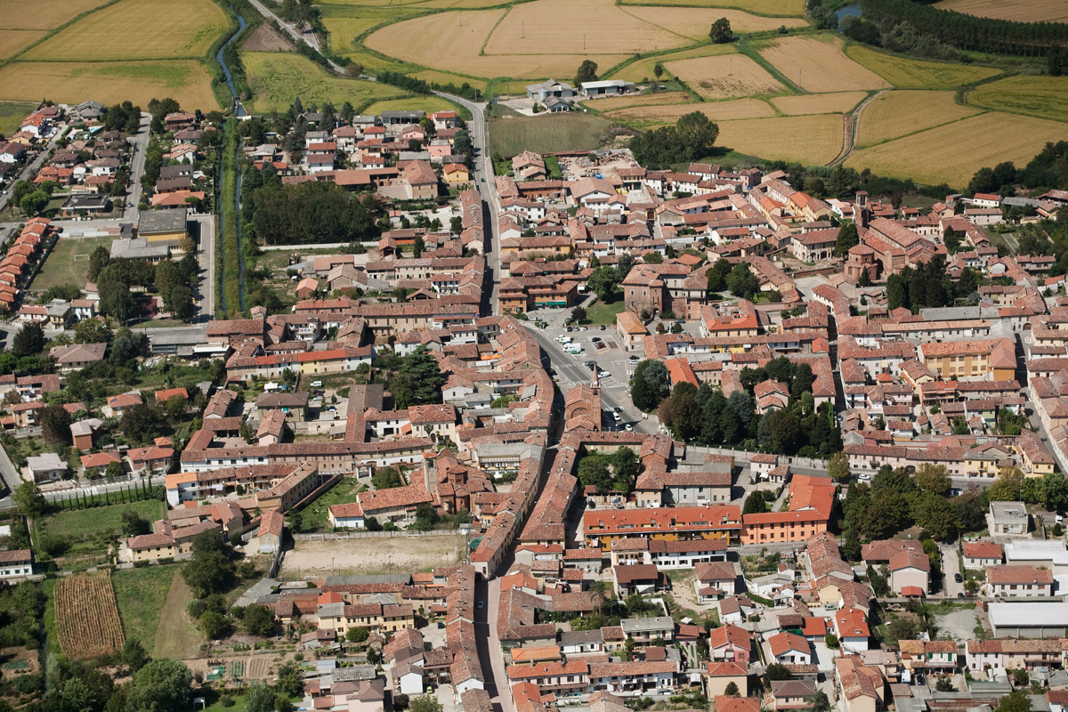 Veduta aerea di Lomello