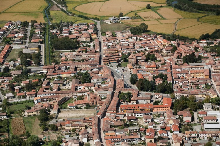 Veduta aerea di Lomello